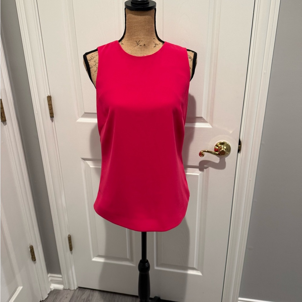 Ted Baker London Vibrant Pink Sleeveless Blouse